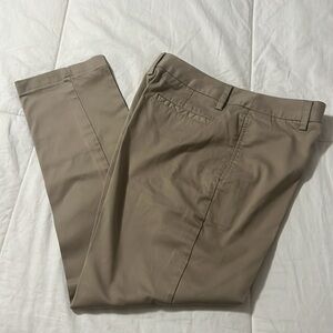 Lands End Khaki Pants Boys 8 mid rise straight leg